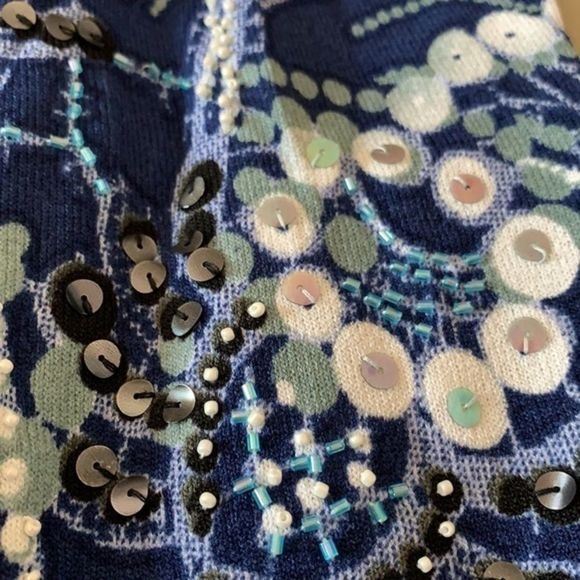 Alberto Makali Paisley Ocean Sequin Tank Top - Picture 7 of 7